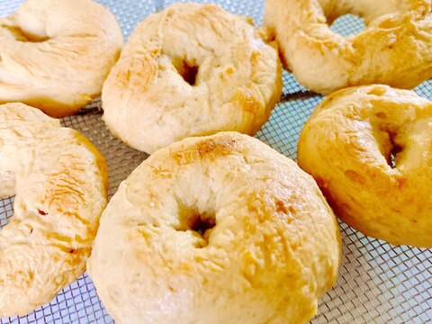 【簡単！】天ぷら粉でベーグルパン